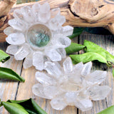 Quartz Cluster Candle Holder - Large