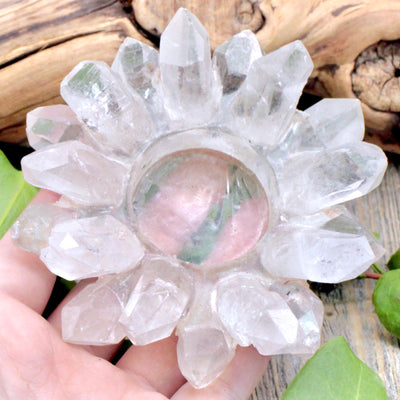 Quartz Cluster Candle Holder - Large