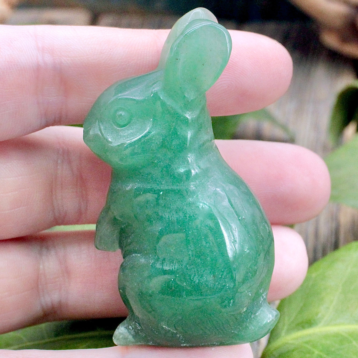 Green Aventurine Bunny