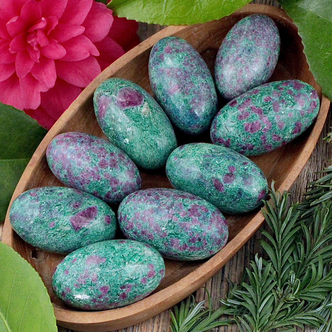 Ruby in Fuchsite Lingam 