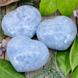 Blue Calcite Heart