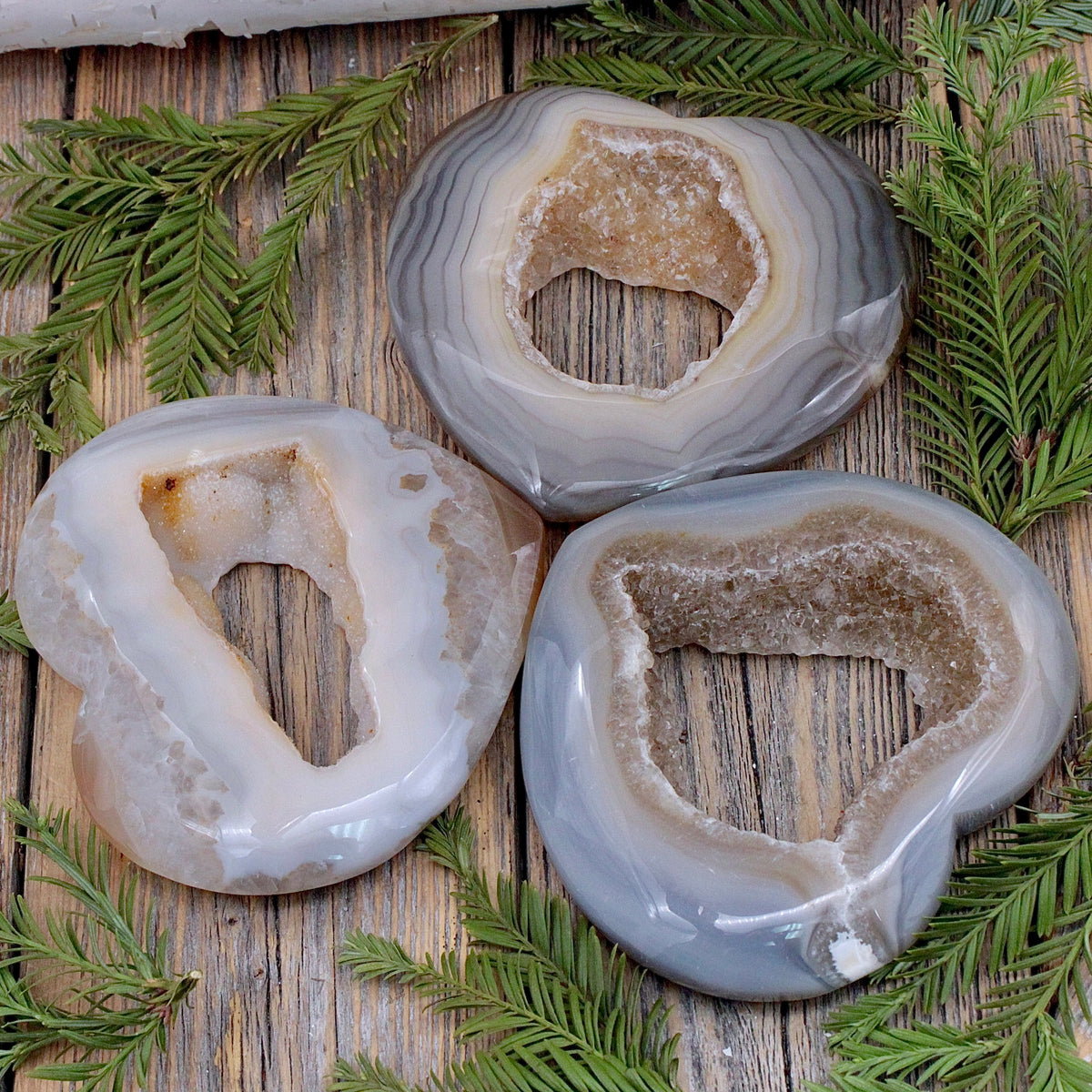 Druzy Agate Heart