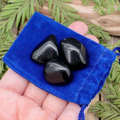 Apache Tear Tumble Trio In Velvet Bag