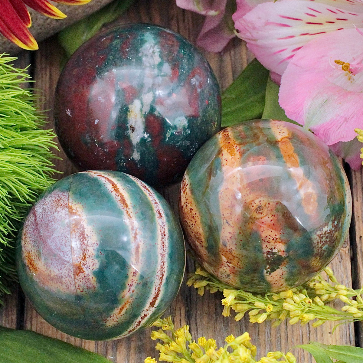 Banded Bloodstone Sphere A