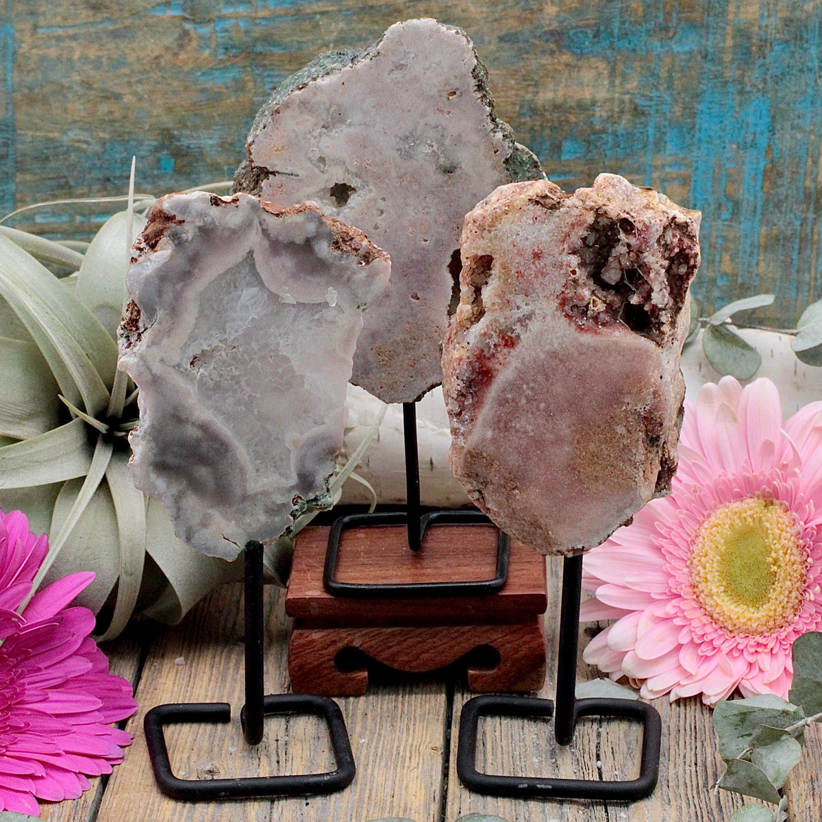 Pink Amethyst on Pin