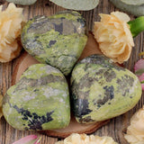 Serpentine with Pyrite Heart