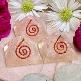 Rose Quartz Orgone Mini Pyramid