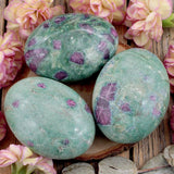 Ruby in Fuchsite Palm Stone