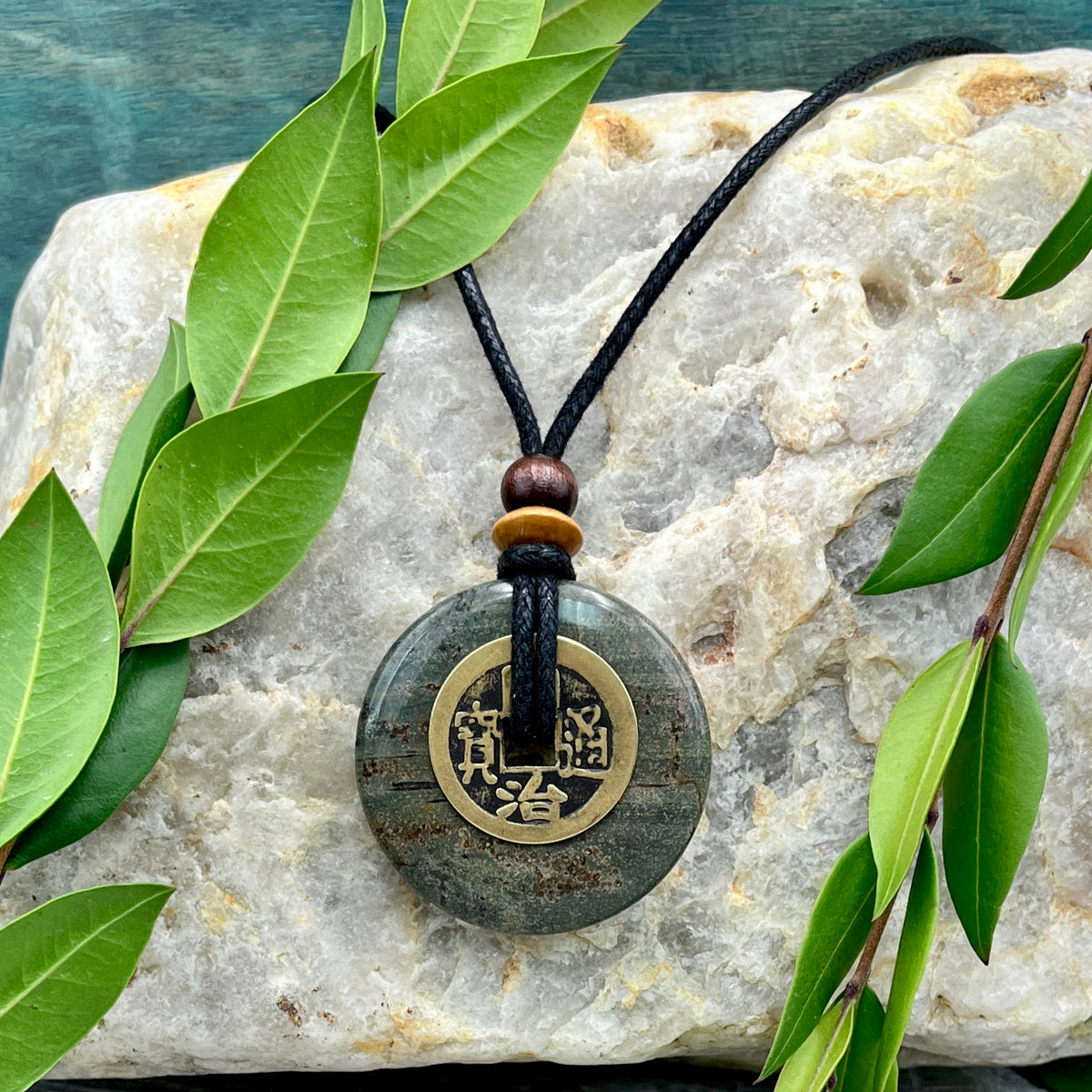 Integrity Silver Leaf Jasper Necklace