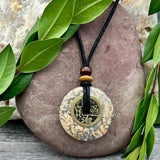 Confidence Leopardskin Jasper Necklace - Sacred Earth Amulet