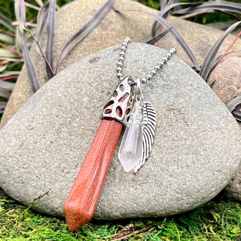 Godlstone Guardian stone Necklace Large