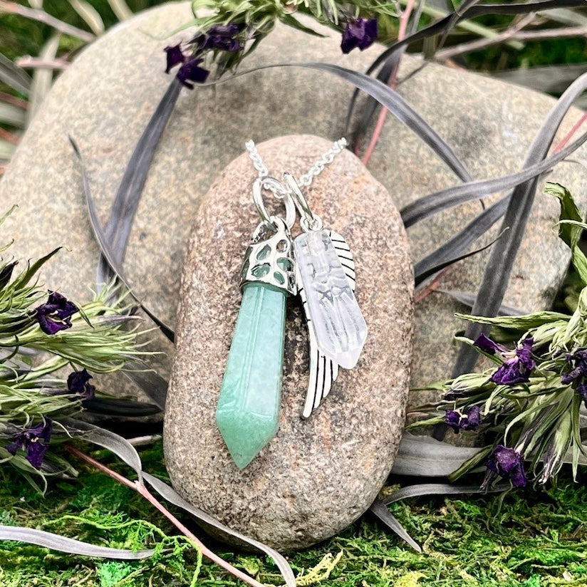 Green Aventurine Guardian Stone Necklace 