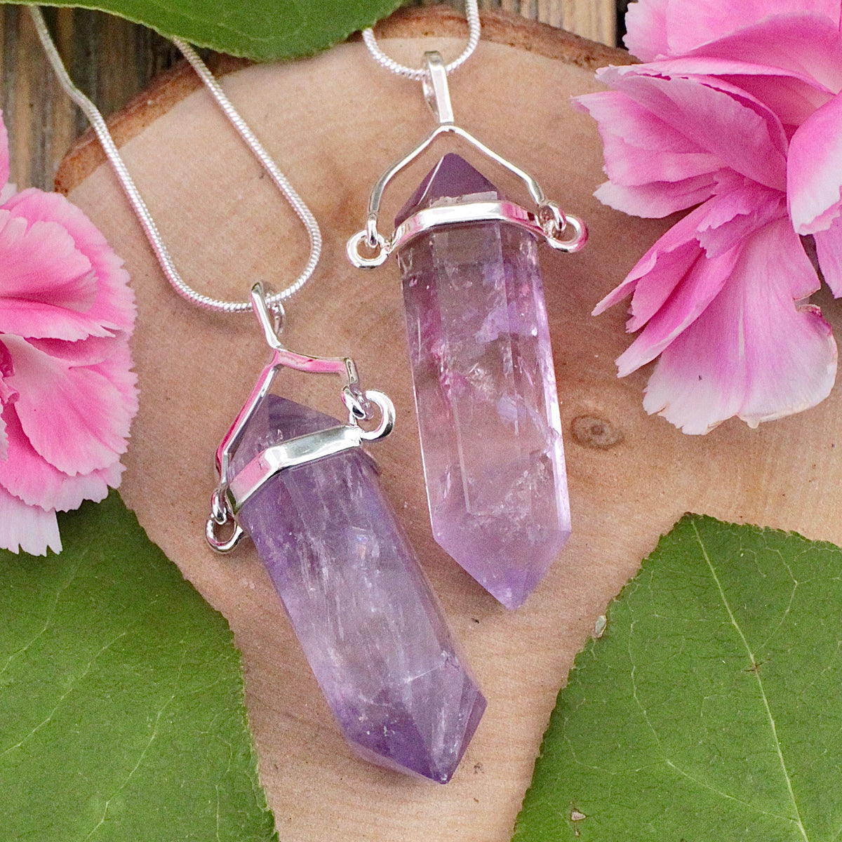 Amethyst Double Terminated Pendant