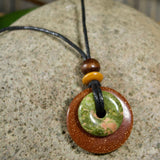Unakite & Goldstone Destiny Duo Necklace