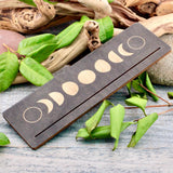 Moon Phases Wood Tarot Card Holder
