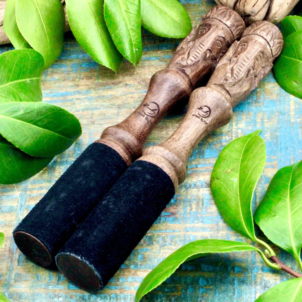 Singing Bowl Mallet with Ganesha Carving