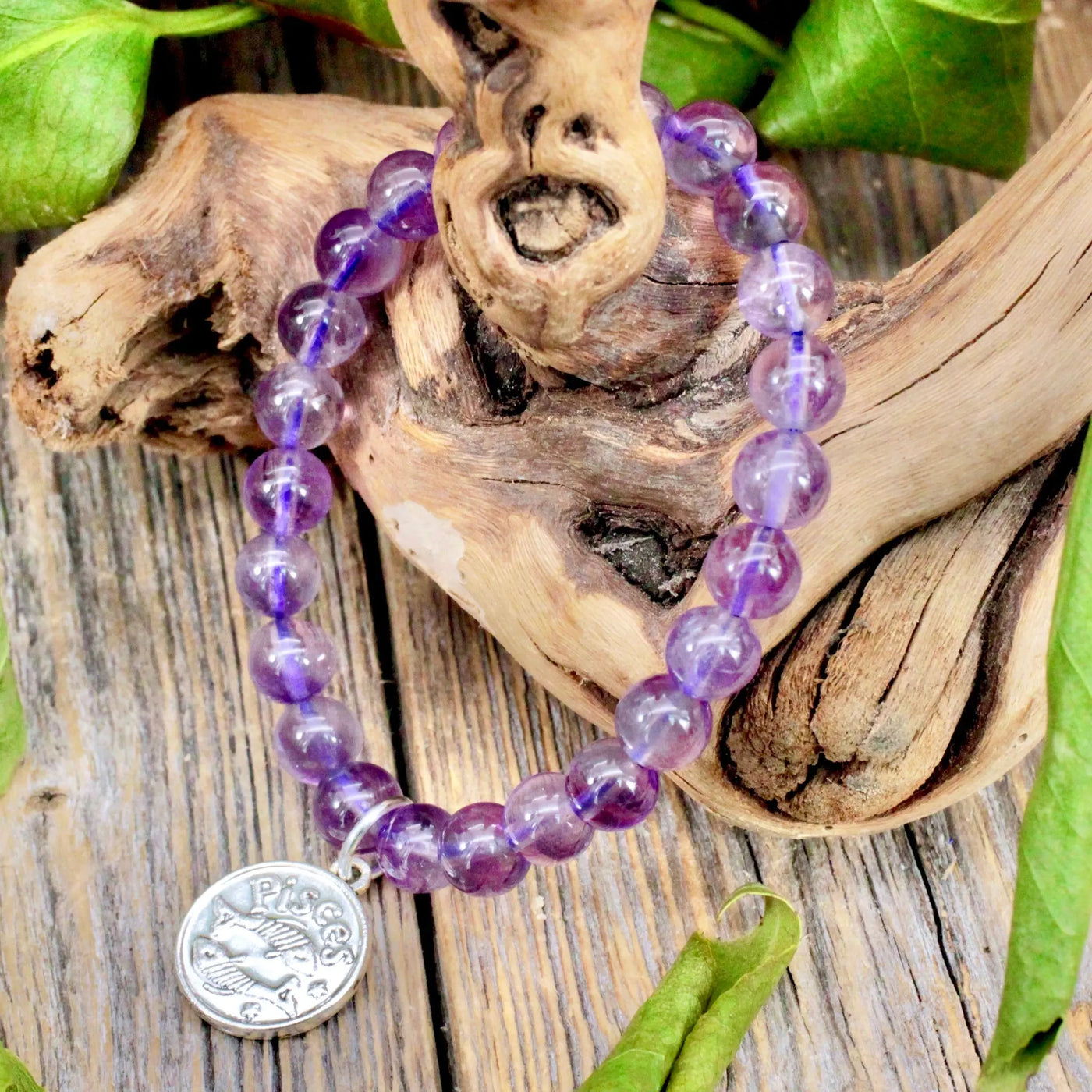 Amethyst Zodiac Bracelet - Pisces