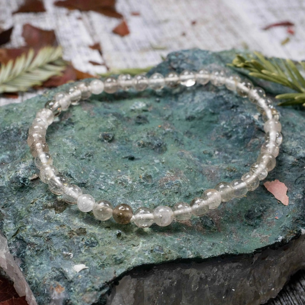 Rutilated Quartz Bracelet - 4mm