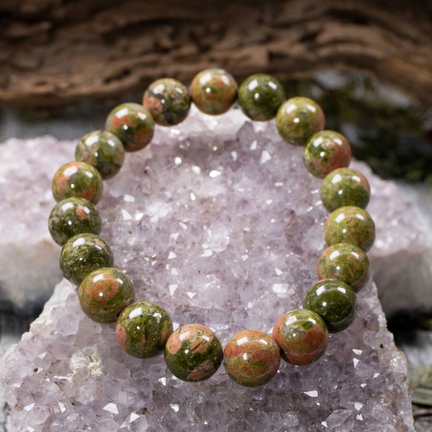 Unakite Bracelet, Multiple Sizes