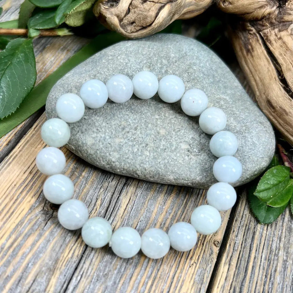 Light Burmese Jade Bracelet