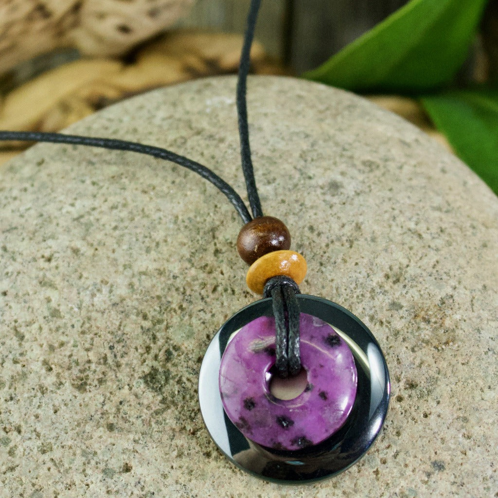 Kiwi Jasper & Hematite Destiny Duo Necklace