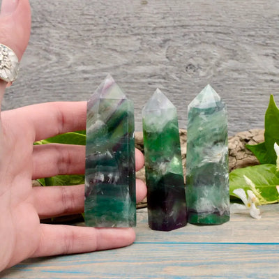 Rainbow Fluorite Tower, Small