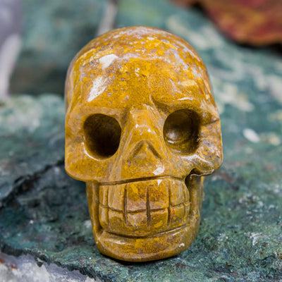 Ocean Jasper Mini Skull