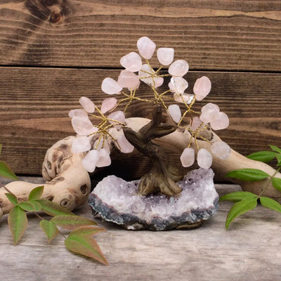 Rose Quartz Crystal Tree, Large
