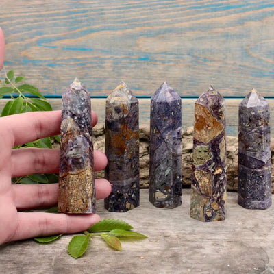 Brecciated Fluorite Tower, Small