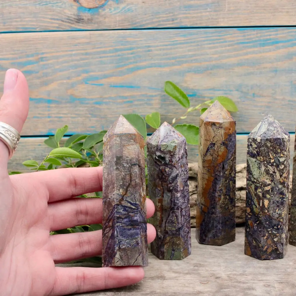 Brecciated Fluorite Tower, Small