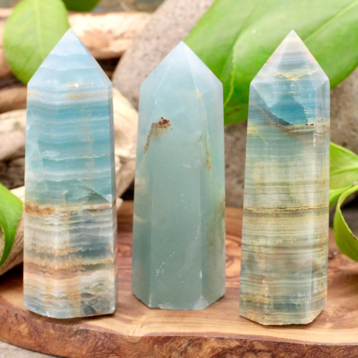 Blue Calcite Tower - Small