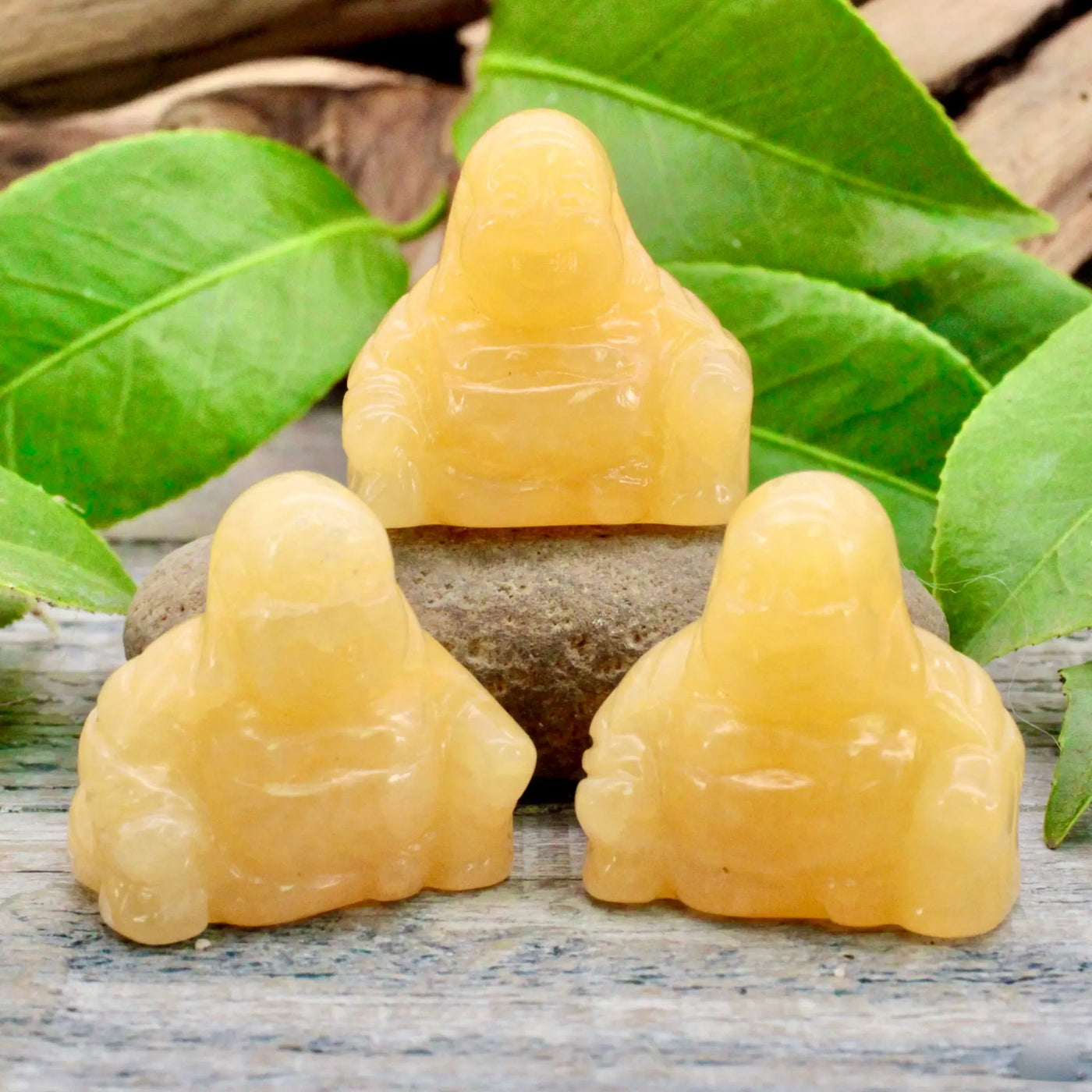 Orange Calcite Buddha