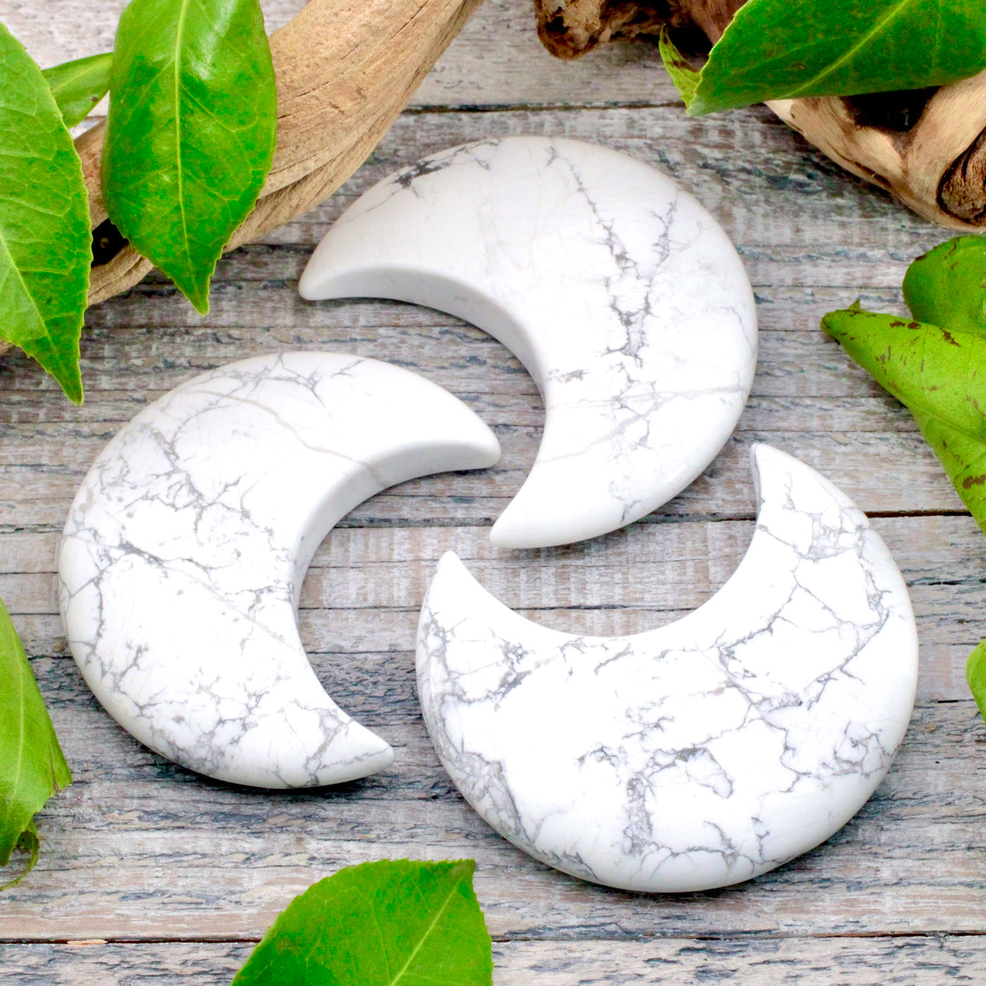 Howlite Moon