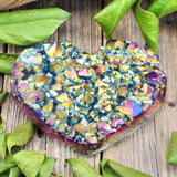 Titanium Druzy Heart