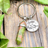 Unakite Jasper Zodiac Keychain - Virgo