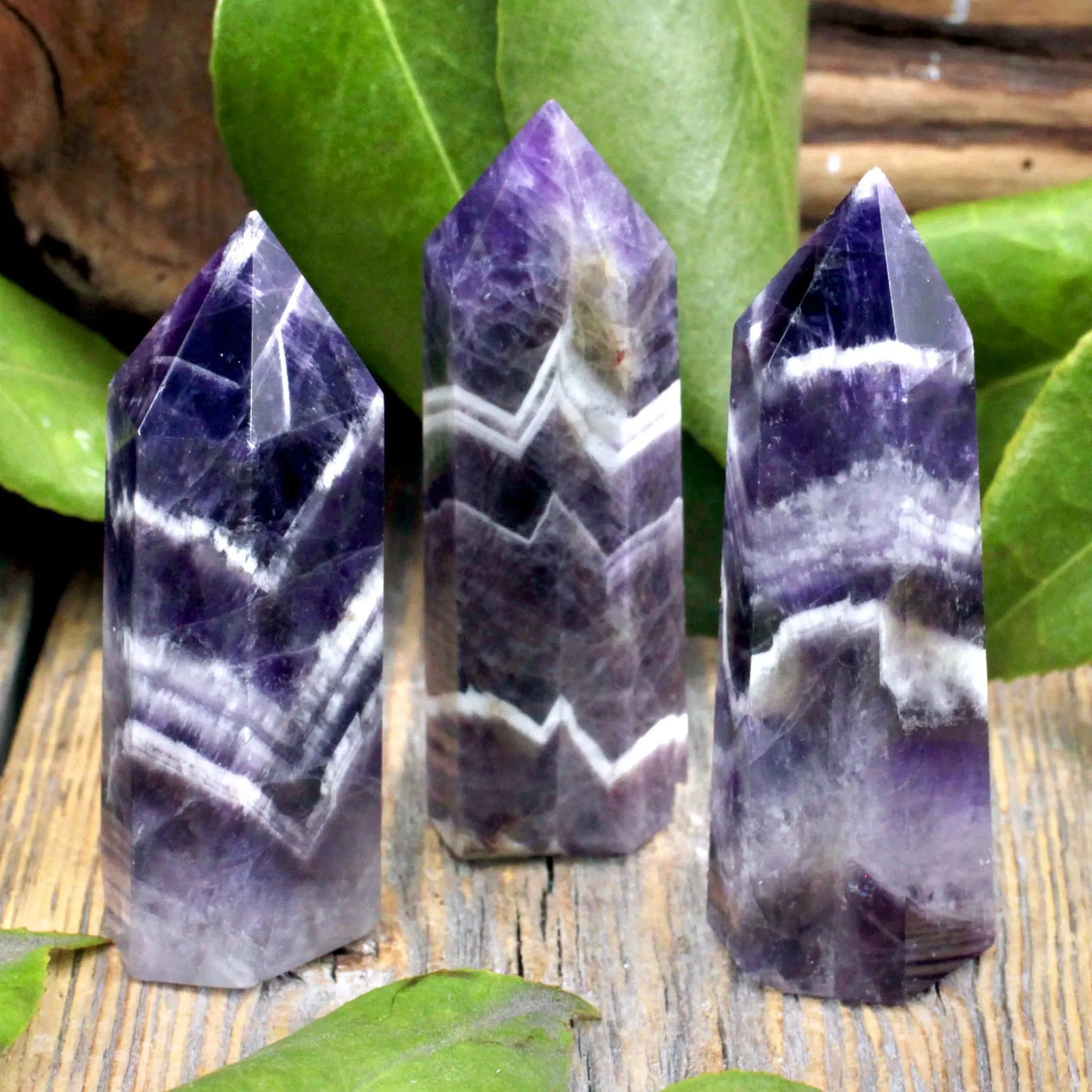 Chevron Amethyst Tower - Mini