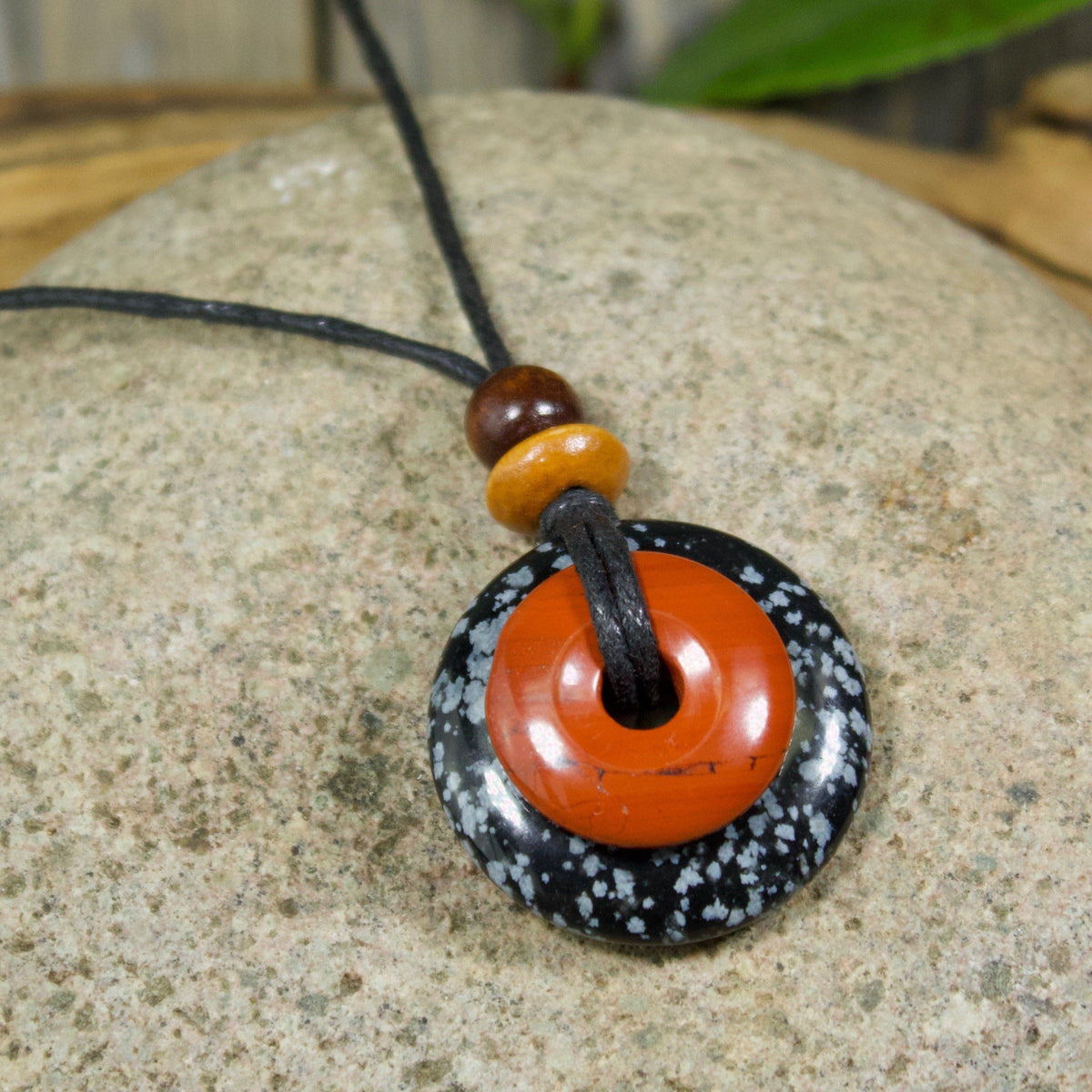 Red Jasper and Snowflake Obsidian Destiny Duo