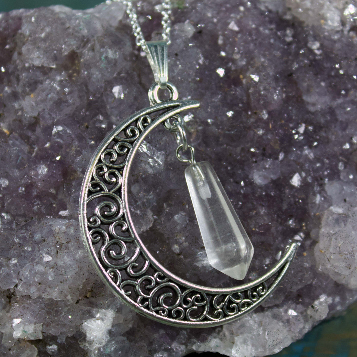 Filigree Moon Necklace
