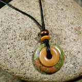 Red Aventurine & Unakite Destiny Duo Necklace