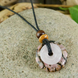 Rose Quartz & Rhodonite Destiny Duo Necklace